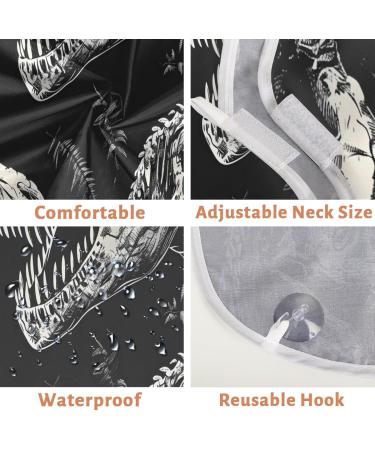 Skeleton Dinosaur Beard Bib Apron - Best Beard Hair Catcher for Men | Perfect Father's Day & Christmas Gift for Dad & Husband - Buy Online on GoSupps.com