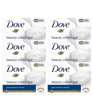 Dove Orginal Beauty Cream Bar 3 in 1 Cleanses Moisturises and Nourishes Sulphate-Free Bath Soap for Soft and Smooth Skin Suitable for Daily Use 6x90g 15 g (Pack of 6)