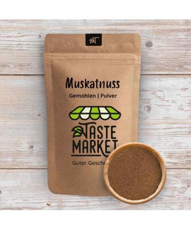  TASTE Guter Geschmack 2 x 100g of ground nutmeg | nutmeg powder | whole nutmeg | rubbed | aromatic spices 200g - Buy Online on GoSupps.com