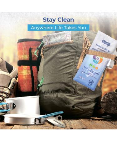 Dr. Fischer Rinse Free Bathing Wipes - Large Hygienic Body Wipes for Adults - Disposable Bath Wipes (32 Count) - Buy Online on GoSupps.com