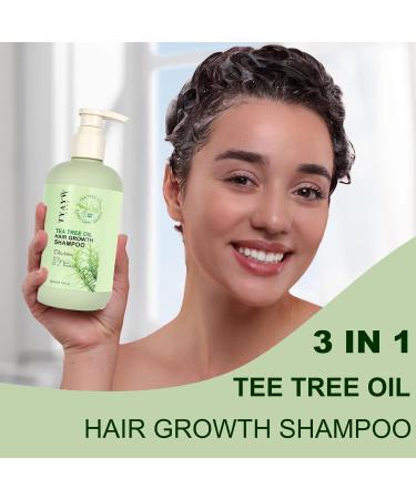 NCEPROHR Tea Tree Hair Growth Shampoo - Natural Thickening & Biotin Formula for Thinning Hair Rosemary & Mint - 10 Fl Oz - For Men & Women - Buy Online on GoSupps.com