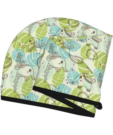 Little Elephants Garden Microfiber Hair Towel - Soft Super Absorbent Coral Velvet Wrap for Long Curly & Thick Hair | Quick Dry Cap for Women - Buy Online on GoSupps.com