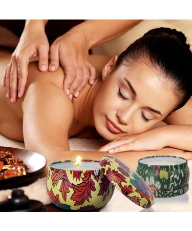Forest Scented Soy Aromatherapy Candles Set - Stress Relief, Relaxing Aroma for Home, Bath, Yoga - 6 Travel Tins (Bohemian Collection) - Buy Online on GoSupps.com