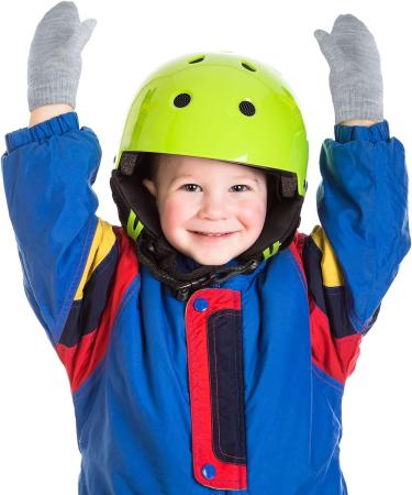 4 Pairs Toddler Knitted Winter Mittens - Unisex Full Finger Stretch Gloves for Boys and Girls - Buy Online on GoSupps.com