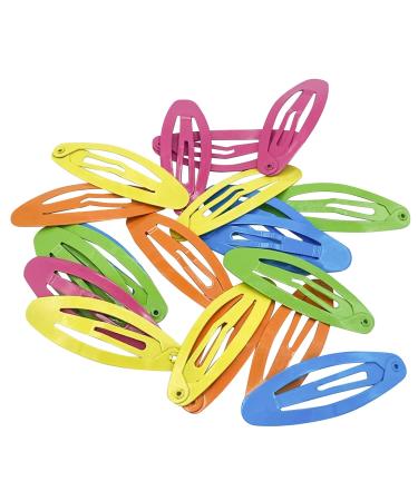 Buy HAARallerliebst Colorful Oval Hair Clips for Girls (20 Pieces | 4.8 cm) - Includes Pink Storage Box | International Shipping Available - Buy Online on GoSupps.com
