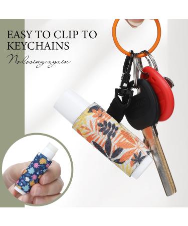 Sureio 10 Pack Lip Balm Holder Keychain | Vintage Style Compact Clip-On Lipstick & Lip Gloss Holders for Ultimate Convenience - Buy Online on GoSupps.com