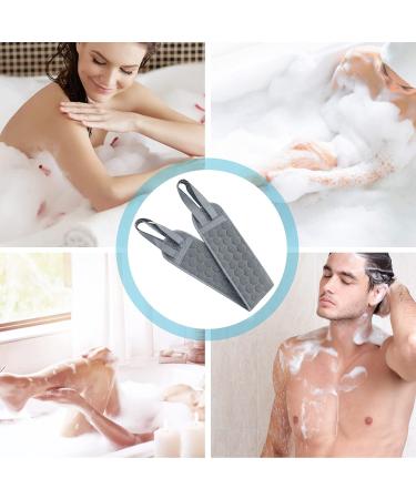 Inmorven 100cm Back Brush Shower & Body Scrubber - Long Handle Massage Brush for Thorough Body Cleaning (Gray) - Buy Online on GoSupps.com