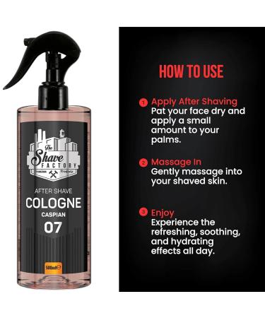 the shave factory Pump Spray After Shave Cologne - Aftershave Cologne Aftershave For Men (07 Caspian) - Buy Online on GoSupps.com