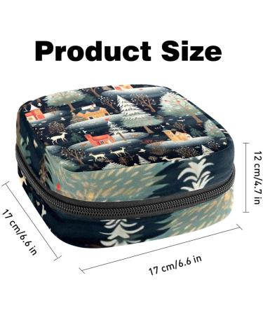 Muoooum Merry Christmas Women's Menstrual Cup Pocket Holder | Silent Pad Holder for Teens & Girls | Color 8 Compact Design 4.7x6.6x6.6 in - Buy Online on GoSupps.com