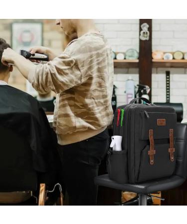 Bafaso Barber Travel Backpack - Black Hair Cutting Tools Bag - Buy Online on GoSupps.com