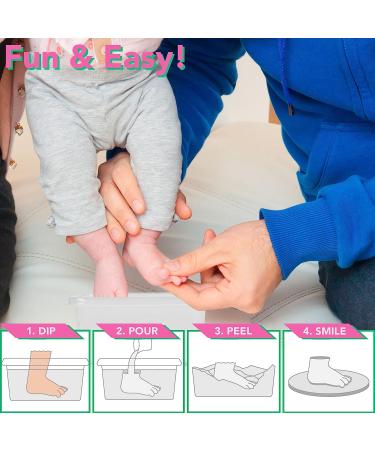 Luna Bean Baby Keepsake Hand Casting Kit - Infant Hand & Foot Mold - Clear Sealant Matte Finish - Perfect for First Birthday & Newborn Gifts - Buy Online on GoSupps.com