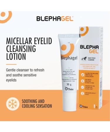 Blephagel Daily Eyelid Cleansing Gel | Gentle Cleanser to Refresh and Soothe Sensitive Eyelids | Preservative-Free and Hypoallergenic Formula | Pack of 3 x 30g Tube - Buy Online on GoSupps.com