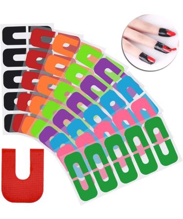 80pcs Nail Peel Off Tapes - Disposable Nail Polish Protector for Mess-Free Nail Art Painting - Buy Online on GoSupps.com