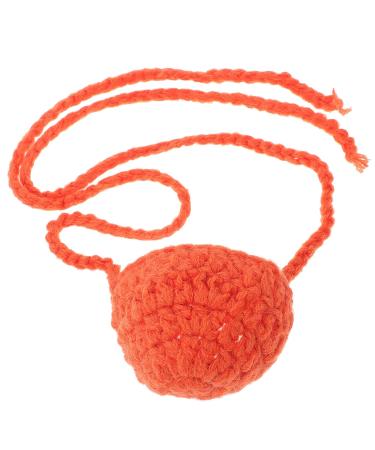 Exceart nose warmer anti -fitting glasses shell nose protection faces protection bracket wool winter protection dust density frost protection for adult children skiing outdoor sport orange