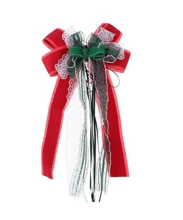 Harajuku New Year Bowknot Hair Clip Travel Makeup Headwear For Woman Girls Taking Photo Shopping Camping Anti Slip Festival Hair Barrettes For Daily Life Large Lovely Hair Barrettes For Woman Small No