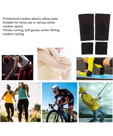 Weikeya Heated Elbow Bandage - Elastic & Breathable Cotton Polyester - 1 Pair for Fishing & Running - EU Plugs - Buy Online on GoSupps.com