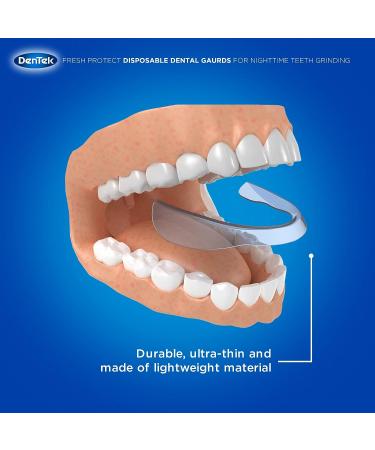 DenTek Fresh Protect Disposable Dental Guards - 32 Count for Nighttime Teeth Grinding - 96 Day Supply - Buy Online on GoSupps.com