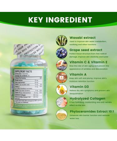 AIHIYO Anti-Aging Gummies Promotes New Skin Cells Production Rejuvenation Anti-Wrinkle & Antioxidant Support Lemon Flavor 60 Count - Buy Online on GoSupps.com