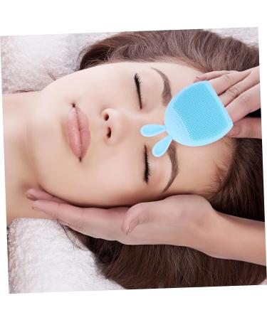 minkissy 32 Pcs Rabbit Ears Facial Brush Lady Facial Brush Skin Care Brush Facial Cleansing Tool Portable Massager Beauty Care Brush Silicone Brush Silica Gel Handheld Miss Light Bluex8pcs 7.5x7.5cmx8pcs - Buy Online on GoSupps.com