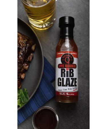 Kosmos Q Apple Habanero BBQ Glaze - 16 Oz Bottle for Mouth-Watering BBQ - Thick Competition-Ready Glaze for Flavorful Meat - Buy Online on GoSupps.com