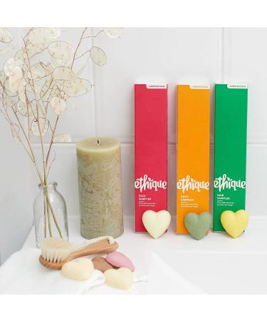 Ethique Hair Sampler Set - 3 Solid Shampoo Bars & 2 Conditioner Bars for All Hair Types - Buy Online on GoSupps.com