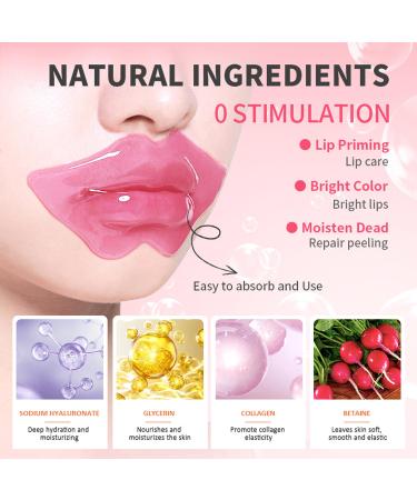 30 Pieces Lip Masks & 24K Gold Under Eye Gel Patches - Moisturizing Skincare Reduces Fine Lines & Dark Circles Perfect Birthday Gifts for Women - Buy Online on GoSupps.com