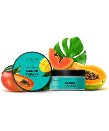 LETIQUE cosmetics BODY CREAM BUTTER MANGO-PAPAYA 250ml
