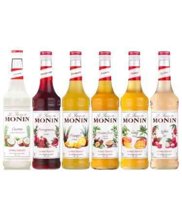 Tropical Syrups - Coconut, Pomegranate, Pineapple, Passion Fruit, Mango, Lychee - 6x70cL