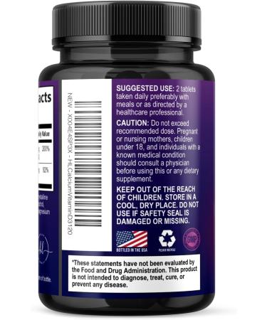 Calcium Supplement 1200 mg - with Vitamin D3 for Best Absorption - Supports Immune Health Bones & Teeth - Natural Calcium Carbonate + 1600 IU of D3 - Bottled in USA for Women & Men - 120 Tablets 120 Count (Pack of 1) - Buy Online on GoSupps.com