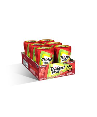 Trident Vibes Sour Patch Kids Sugar-Free Gum Redberry 40 count (Pack of 6) Redberry 40 count (Pack of 6)