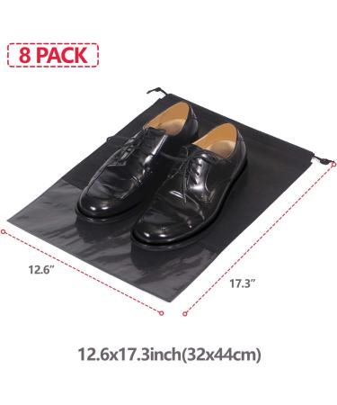 8 PCS Travel Shoe Bags Non-Woven Storage Organizer for Men and Women - Black - Buy Online on GoSupps.com