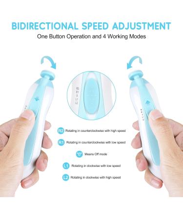 Baby Nail Trimmer Electric-12 in 1 Baby Nail Clippers Safe Baby Nail File Kit with a Nail Clipper Scissor Tweezers and Nail Files - Buy Online on GoSupps.com