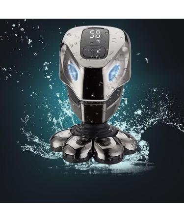 Eurobuy 5 in 1 Head Shaver Kit for Bald Men 7D Floating Electric Razor Cordless Hair Clippers Rechargeable Waterproof Bald Head Grooming Kit - Buy Online on GoSupps.com