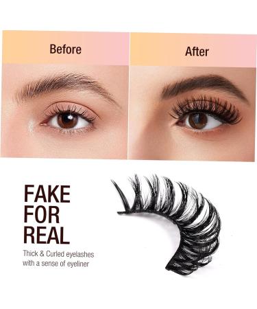 FRCOLOR Natural False Eyelashes 10 Pairs eyelashes masquerade eyelash manga lashes cluster lashes fluffy spiky lashes lashes full false lashes Miss Accessories fiber bulk - Buy Online on GoSupps.com
