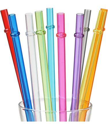 ALINK 10.5 Long Rainbow Colored Reusable Straws for 20oz/30oz Tumblers - Set of 10 with Cleaning Brush - Rainbow Colors - Buy Online on GoSupps.com