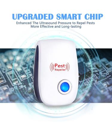 Ultrasonic Pest Repeller - 6 Pack Electronic Pest Control Device for Indoor Bugs, Spiders, Insects, Rats, Roaches - Plug-in Mouse and Spider Repellent - Buy Online on GoSupps.com