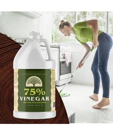 Ecoxall 75% Pure Vinegar - 1 Gallon Industrial Strength Natural Cleaner | 100% Concentrated Bleach & Ammonia Alternative - Eco-Friendly Solution - Buy Online on GoSupps.com