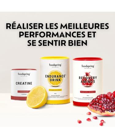 foodspring - Endurance Drink Electrolyte Powder 400g Lemon Blend - Hydration Powder for Sport Endurance & Energy - Buy Online on GoSupps.com