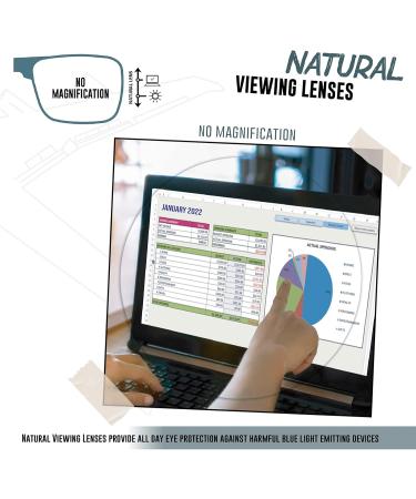 Men's Pure Titanium Glasses - Anti-Blue Light HD Readers Retro Business Frames Dioptria +1.0 to +3.0 - Stylish & Protective - Buy Online on GoSupps.com