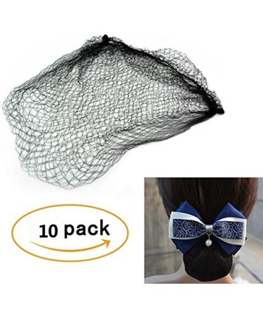 Invisible Elastic Edge Mesh Hair Nets - 10 Pack, 50cm Reusable - Coffee Color - Buy Online on GoSupps.com