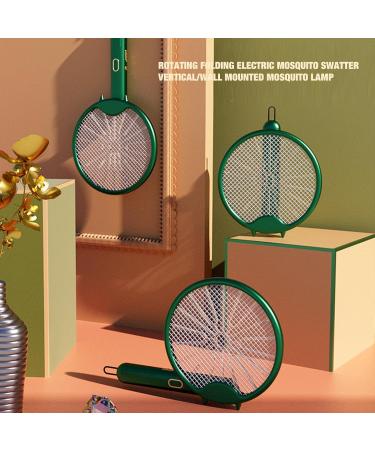 Racket USB Rechargeable Fly Racket - Foldable Fly Swatter Racket 3000 Volts Fly for Buggs Fly Killers for Travel Outdoor Camping (Green) - Buy Online on GoSupps.com