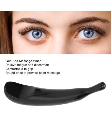 Black Gua Sha Tool for Muscle Relaxation | Face Eyes & Hand Massager for Home & Travel - Perfect for Men & Women - Buy Online on GoSupps.com