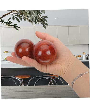 Fomiyes 4-Piece Wooden Health Balls - Muscle Massage & Fitness Training - Solid Wood Handball & Stress Relief - Buy Online on GoSupps.com