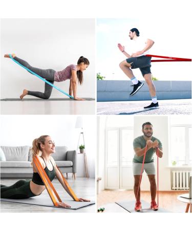 CFX Fitness Bands Set - 5 Resistance Bands Door Anchor & Training Guide for Yoga Stretching & Strength Training | 8 Piece Kit - Buy Online on GoSupps.com