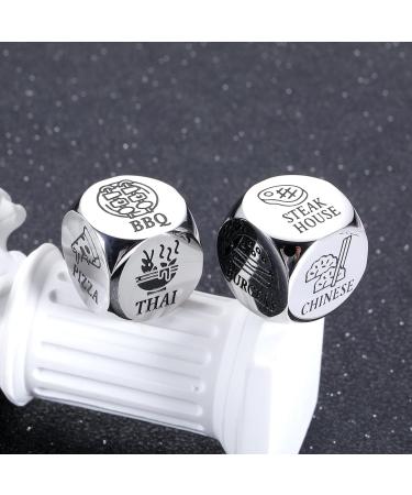 Anniversary Date Night Gifts for Him Her Boyfriend Girlfriend Husband Wife Birthday Couple Gift Dinner Food Decider Dice for Men Women Funny Engagement Wedding Valentines Day Gift Ideas Food Dices - Buy Online on GoSupps.com