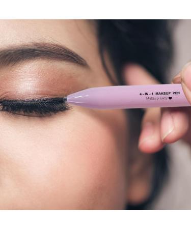Eyeliner 4 in 1 Makeup Pen Multifunctional Makeup Pencil from Eyeliner Lip Liner Brow Pencil And Highlighter Easy-to-Apply Makeup Accessories Style 2 - Buy Online on GoSupps.com
