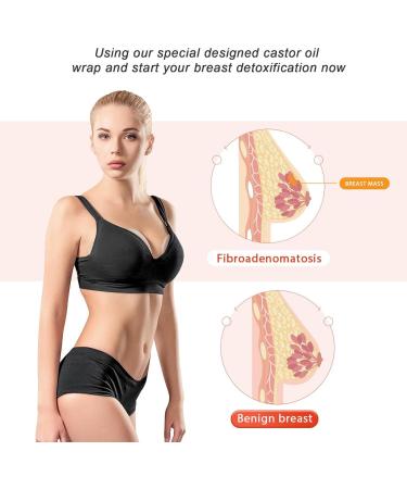 Breast Castor Oil Pack - Castor Oil Breast Pack Compress - Reusable Organic Castor Oil Compress Pads Less Mess for Fibrocystic Breasts Aviere Khaki 1pcs - Buy Online on GoSupps.com