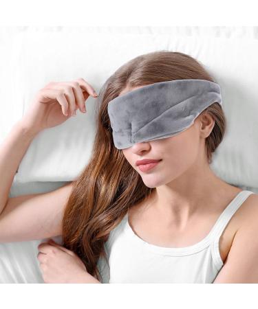 Travel Set - Cotton Blackout Eye Cover Comfortable Adjustable Blindfold & Earbuds for Sleep - Perfect for Airplane Men Women & Kids - Buy Online on GoSupps.com