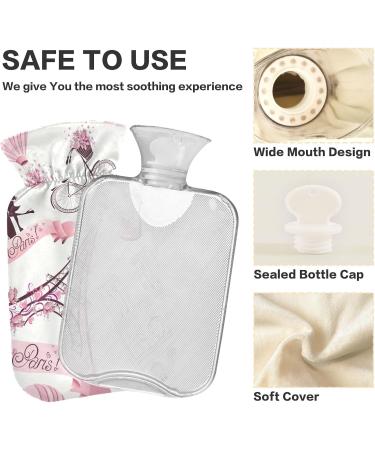 Romantic Paris Trip + Free Hot Water Bottle Cover | Large 2L Pain Relief & Cramps Solution - Buy Online on GoSupps.com