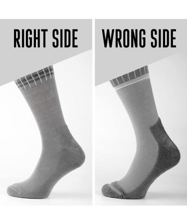 Meta Title: Men's Cotton Diabetic Cushioning Crew Socks - Light Grey (2 Pack) - Buy Online on GoSupps.com